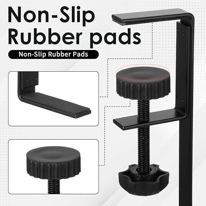 2 Pack Under Desk Cable Management Tray, 15 Inch No Drill Metal Mesh Organizer - Image 5
