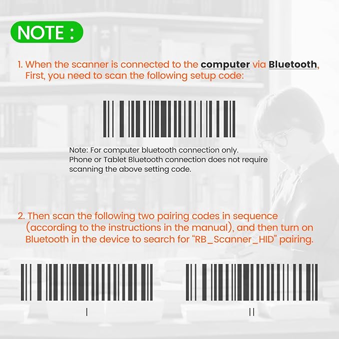 OBZ Mini Bluetooth Barcode Scanner, 2D Wireless Barcode Scanner, Versatile - Image 7