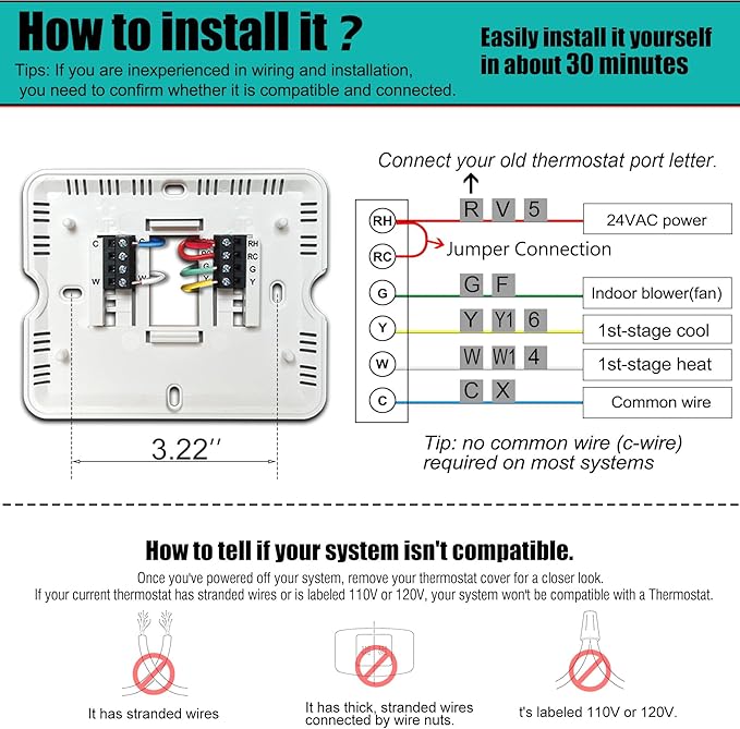 Suuwer 5-1-1 Day Programmable Thermostats - Image 5