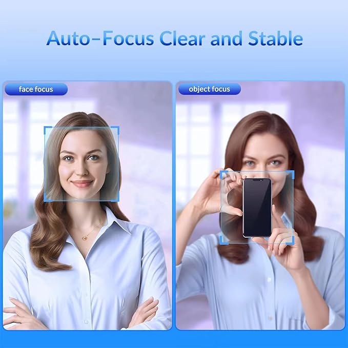 NEWORK 4K Webcam for PC, Ultra 4K HD, 2 Noise Reduction Mics, Auto Focus & - Image 4