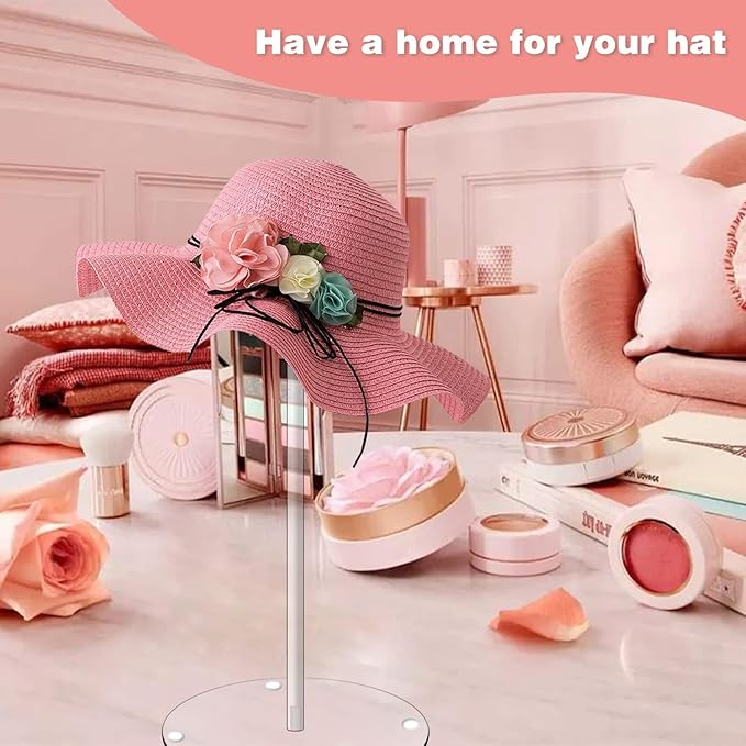 Hdkwby Acrylic Hat Display Stand 2 Pack- Thickened Base - Image 3