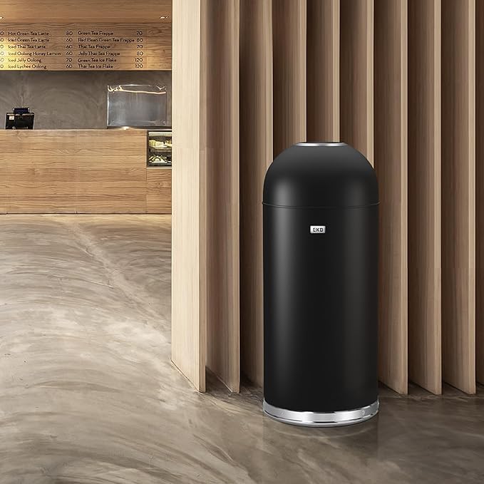 EKO Eternal 56L/15 Gallon Large Capacity Tall Commercial Trash Can, Round Open - Image 7