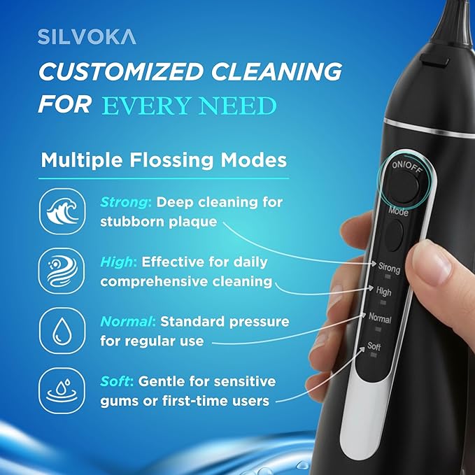 Water Flosser for Teeth, Cordless Oral Irrigator, Portable Dental Flosser - Image 6