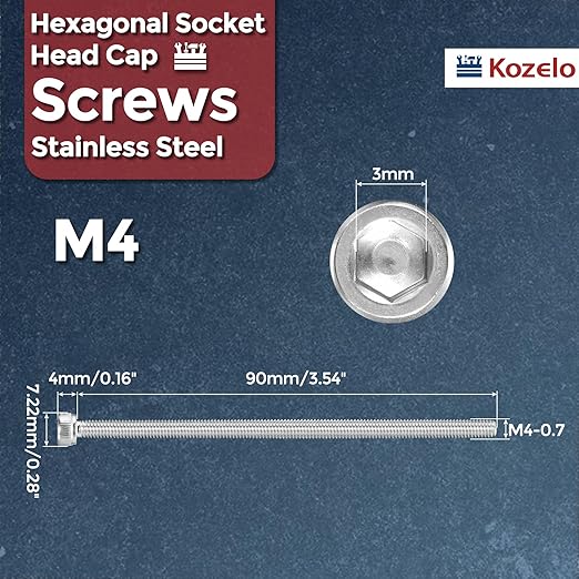 Kozelo 25pcs Socket Head Cap Screws - Image 2