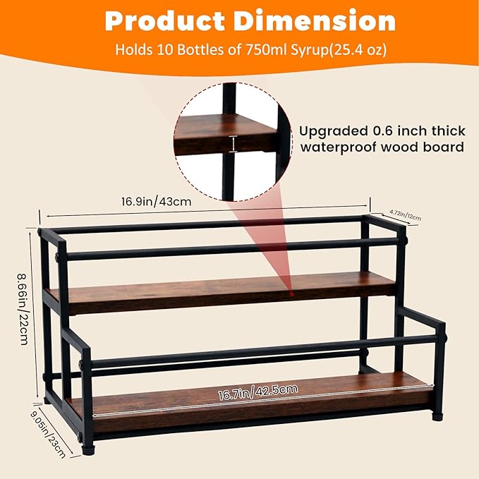 Coffee Syrup Rack Organizer - Image 5
