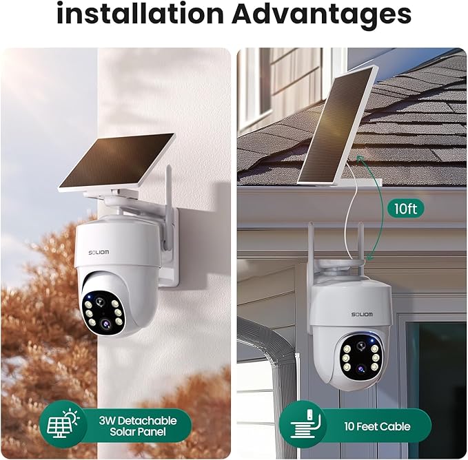 SOLIOM- 5MP Security Cameras Wireless Outdoor, No Subscription, 2-Cam Pack - Image 5