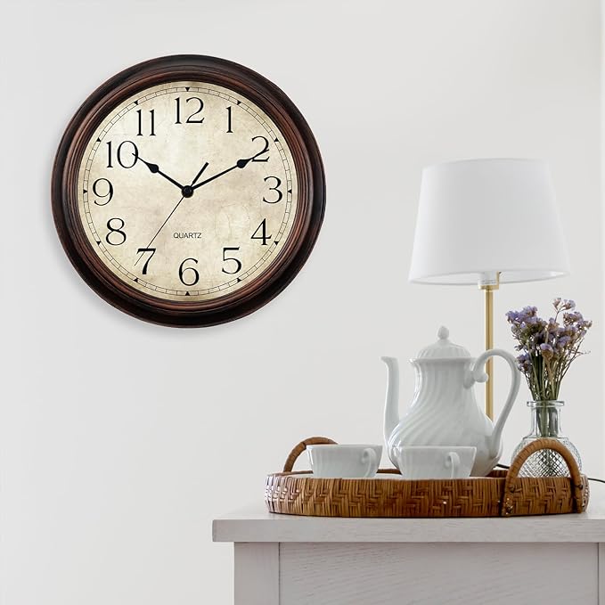 KECYET 12 Inch Wall Clocks Battery Operated Silent Non-Ticking Analog Wall - Image 8
