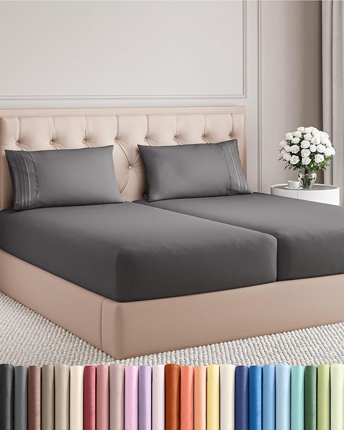Split King Size 5 Piece Sheet Set by CGKUnlimited