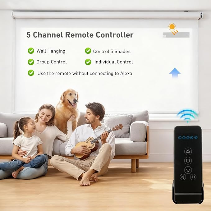 5-Channel Blind Remote Controller, Window Blinds & Shades -Compatible - Image 4