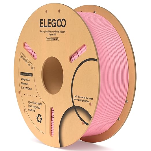 ELEGOO PLA Filament 1.75mm Pink 1KG, 3D Printer Filament Dimensional Accuracy by ELEGOO