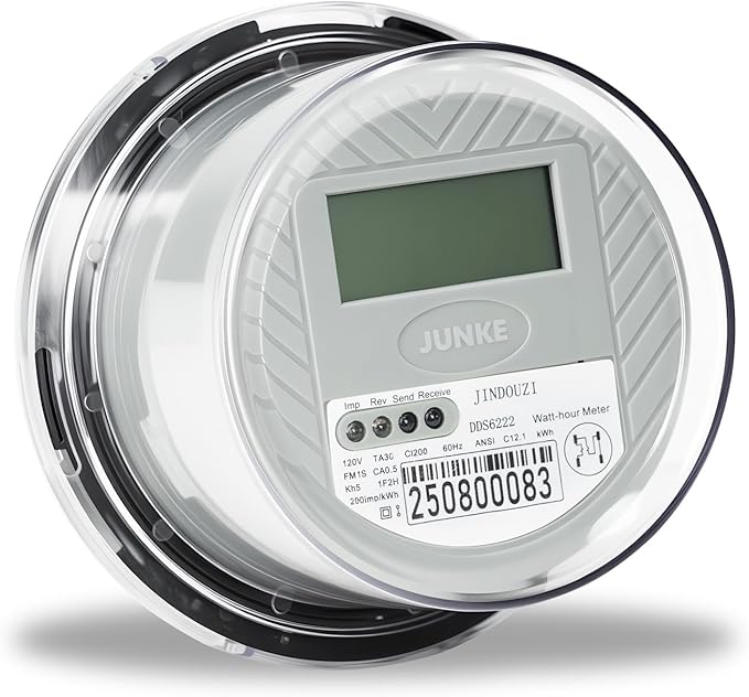 Digital Electric Meter, 120V 2 Wire KWH Meter, Watt Meter, Used by JINDOUZI