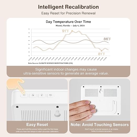 16 in 1 Air Quality Monitor Indoor 10h Battery & 5.5" Display 9 AQI+7 AQI Alerts - Image 7