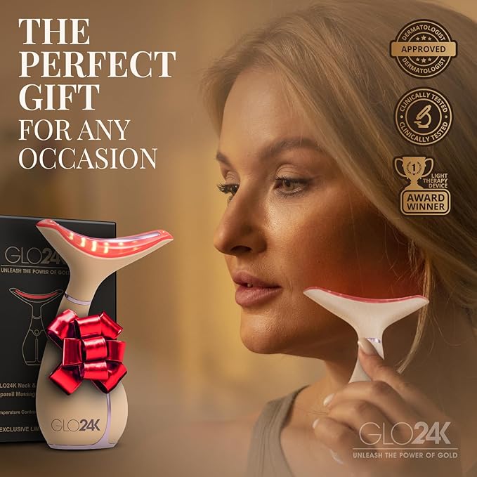GLO24K 7 Color Beauty Device – Triple LED Action & Vibration Technology Facial - Image 6
