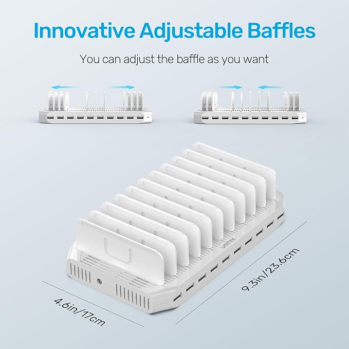 【10PCS】 Unitek Multi Charging Station, 10-Port USB Charger - Image 9