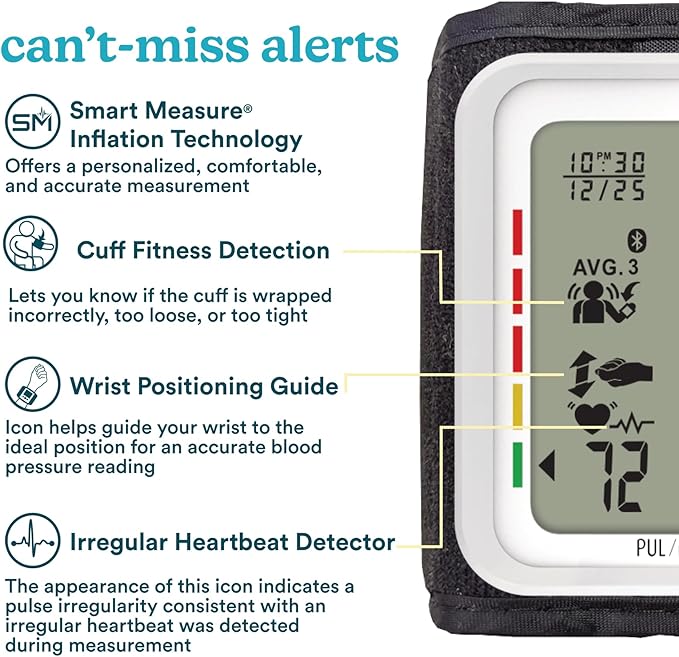 Homedics 700 Series Wrist Cuff Blood Pressure Monitor - Image 5