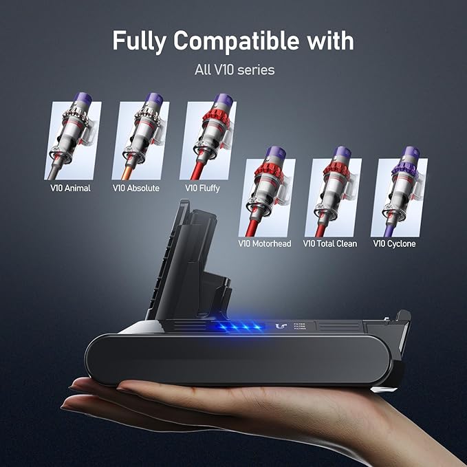 Morpilot Replacement Battery for V10, 25.2V 8000mAh Li-ion Battery Perfectly - Image 2