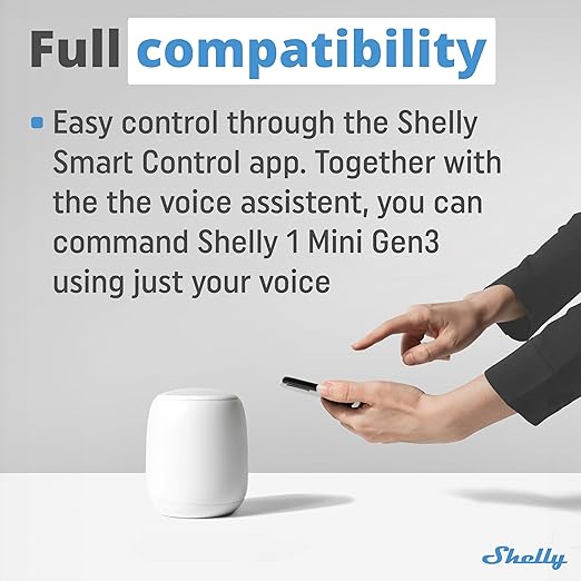 Shelly 1 Mini Gen3 | WiFi Smart Switch Relay 1 Channel 8A | Home Automation | - Image 5