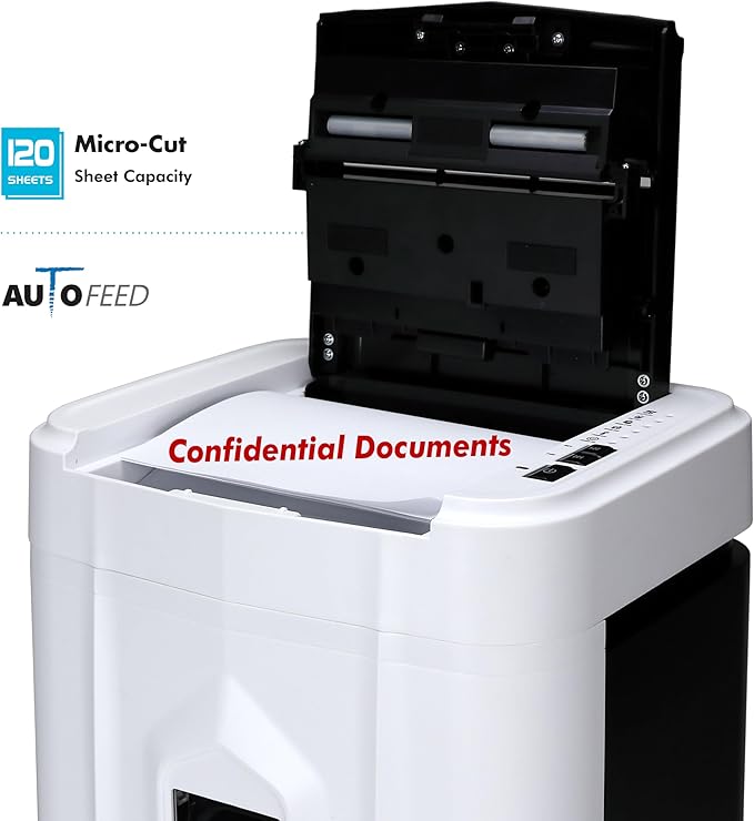 Aurora Professional Grade 120-Sheet Auto Feed Micro-Cut Paper and Credit Card - Image 3