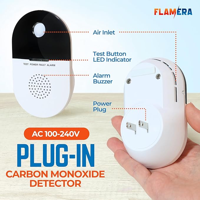 Plug-in Carbon Monoxide Detector – UL 2034 Certified - Image 2