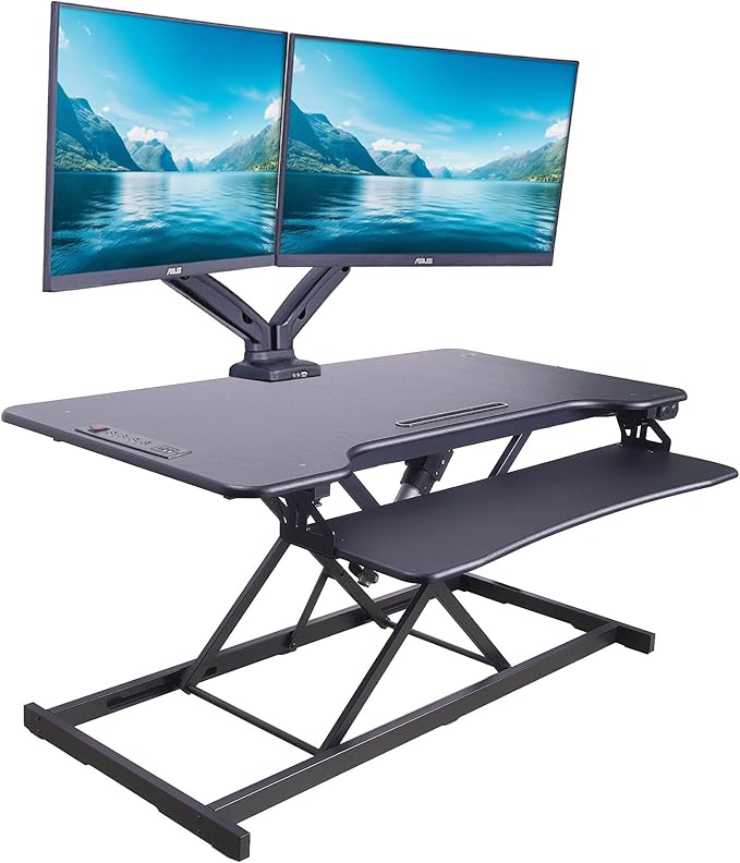 Rocelco 46" Electric Standing Desk Converter - Image 2