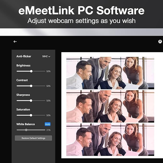 EMEET C980 PRO 3-in-1 1080P Webcam - Image 6
