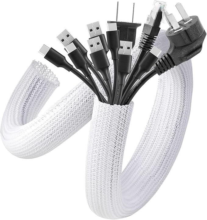 AGPTEK Cable Sleeve Cover, Home Office Wire Management Computer TV Wire Loom by AGPTEK