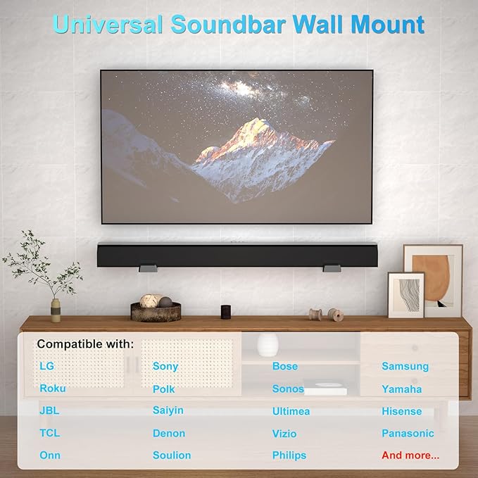 ZUOLACO Soundbar Wall Mount Bracket - Image 2