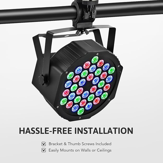 CO-Z Stage Lights 36 RGB LED Par Lights - Image 6