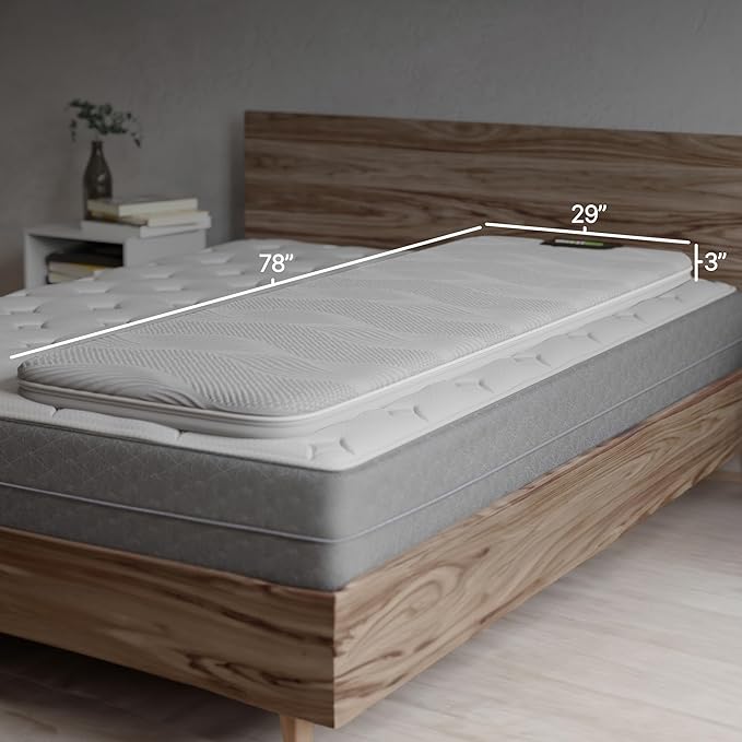 GhostBed Massage Mat with 3" Gel Memory Foam - Image 6