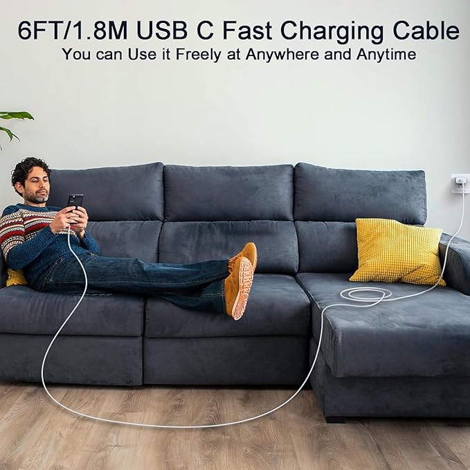 iPhone 17 16 15 Charger Fast Charging 20W Type C Charger Fast Charging - Image 7