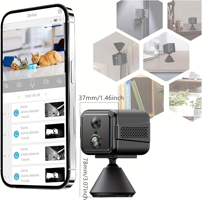 Fabater Indoor Security Camera, 4K 3MP 2.4GHz 5GHz Dual Band AI Motion - Image 4