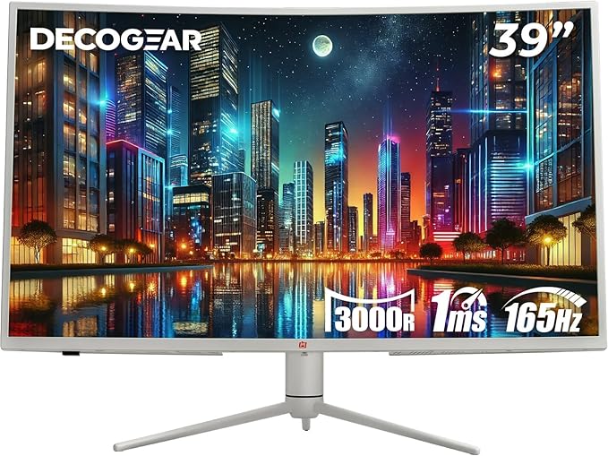 Deco Gear 39 Curved Ultrawide Gaming Monitor, 2560 x 1440, 165 Hz, 99% sRGB by DecoGearUSA