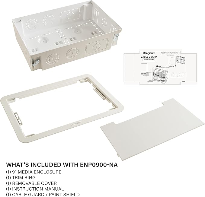 Legrand - OnQ Cable Management, In-Wall Media Box, Dual Purpose Structured - Image 8