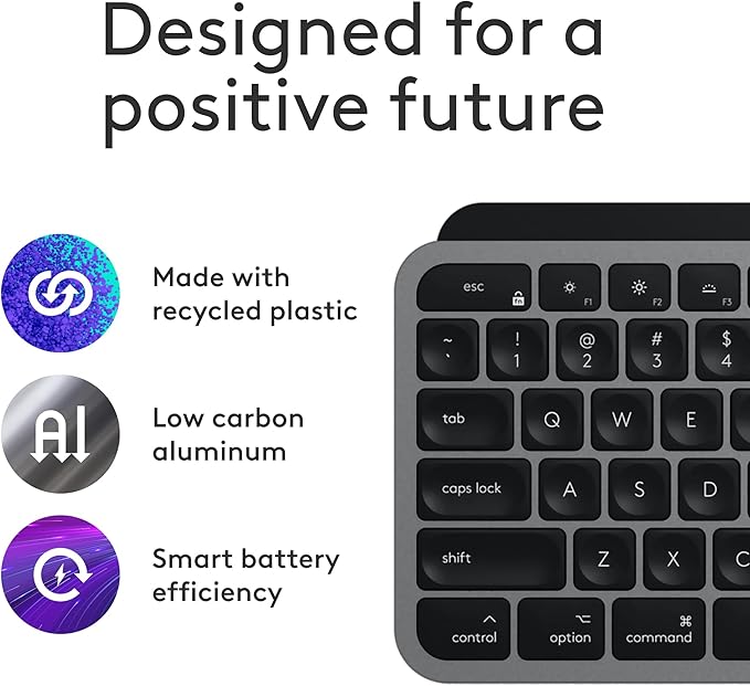 Logitech MX Keys S Combo for Mac, Wireless Keyboard and Mouse - Image 7
