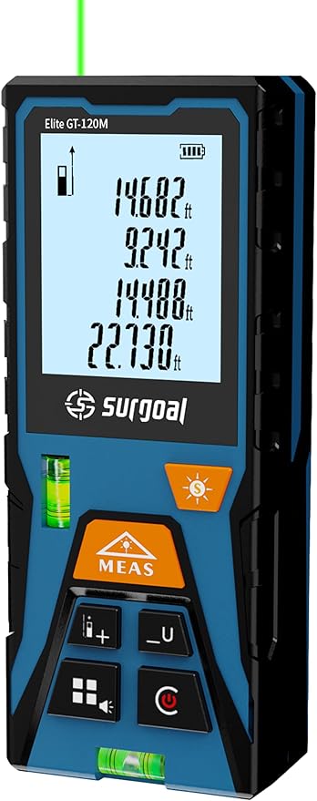 Green Laser Distance Meter 393.7ft Digital Measuring Tool by SGSURGOAL