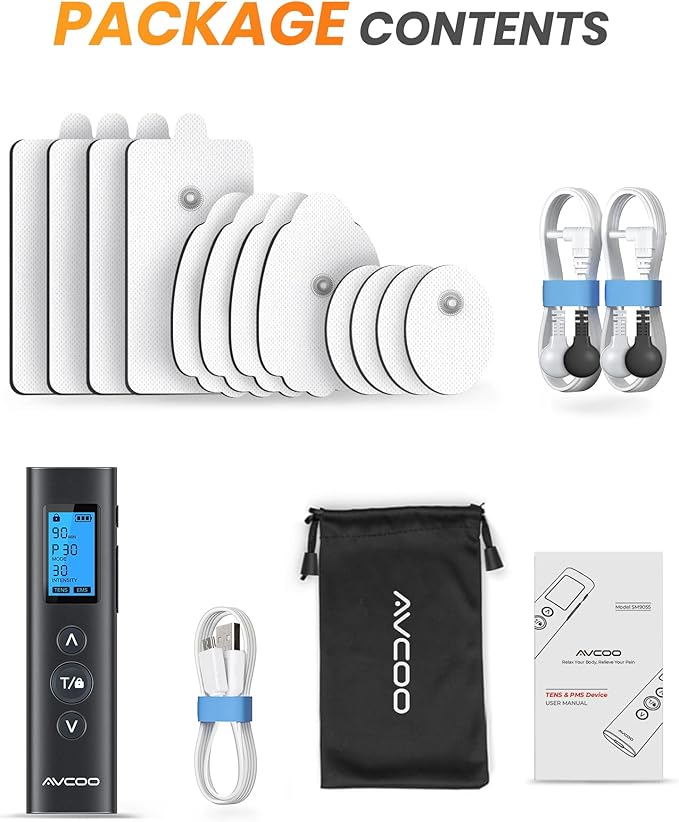 AVCOO 30 Modes TENS EMS Unit Compact Muscle Stimulator - Image 6