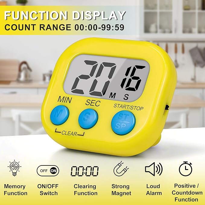 ZILLEEN Classroom Timer for Kids Teachers 2 Pack Digital Timers - Image 2