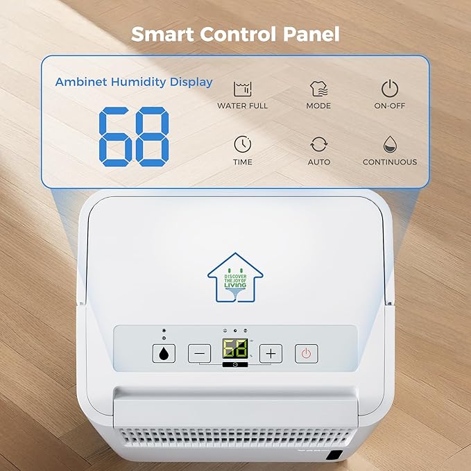 2, 500 Sq Ft Portable Home Dehumidifier - Image 3