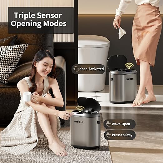 MRBIN Automatic Adsorption Metal Trash Can - Image 3