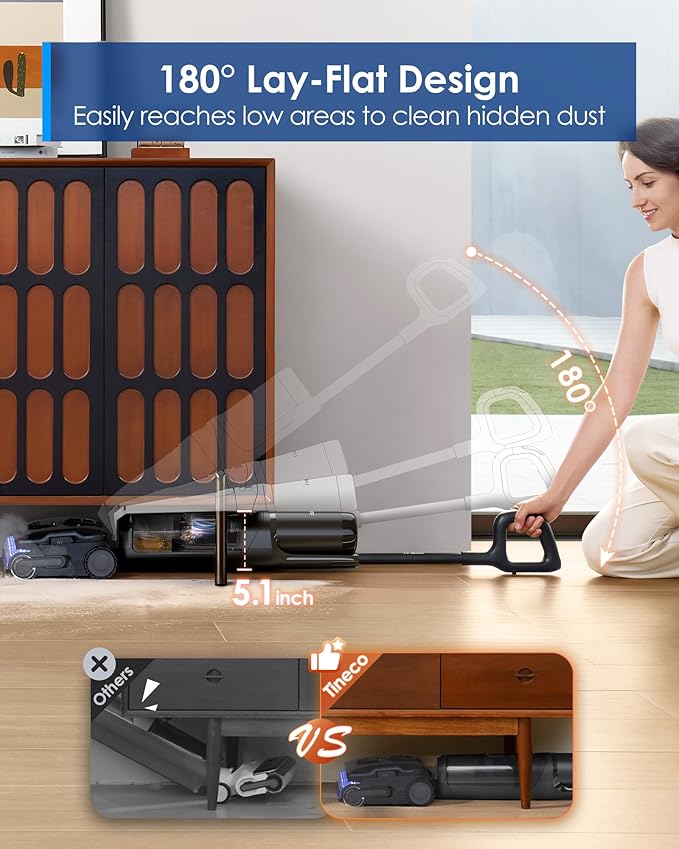 Tineco Floor One S7 Stretch Steam Cordless Wet Dry Vacuum Steam Mop All-in-One - Image 7