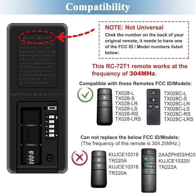 3 Speeds Ceiling Fan Remote Control - Image 3