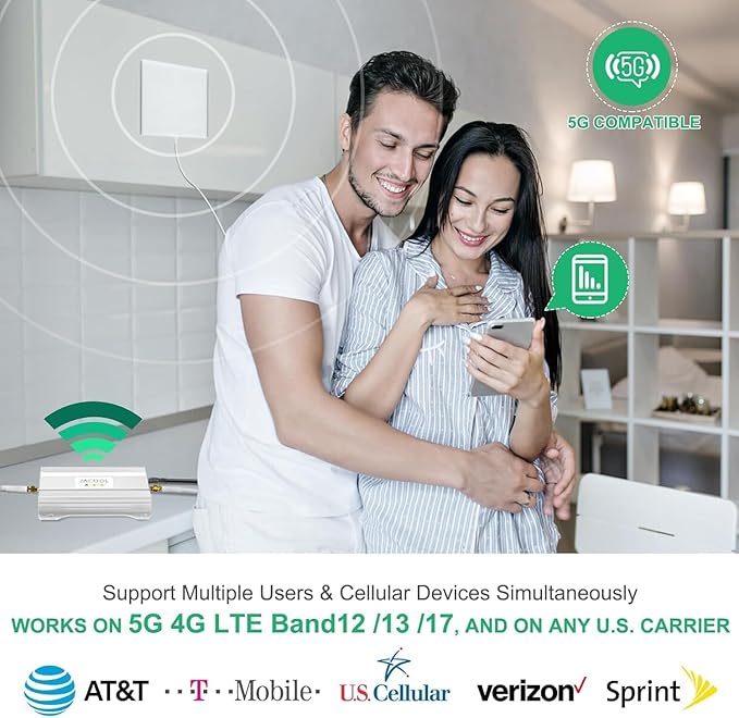 Cell Phone Signal Booster for Home – Verizon & AT&T 5G/4G LTE Band 12/13/17 - Image 4