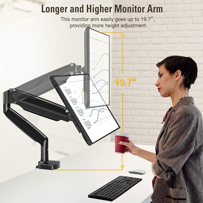 DreamAxis Single Monitor Mount Stand - Image 5