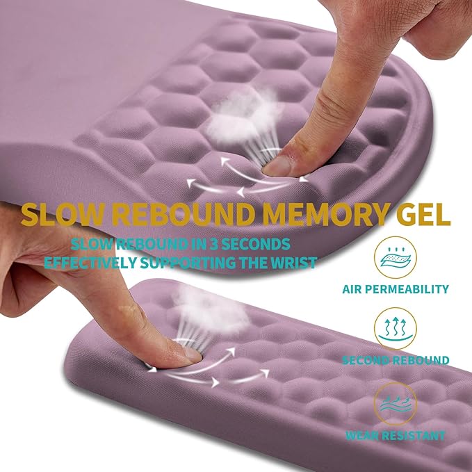 Hokafenle 2 in 1 Ergonomic Mouse Pad Wrist Support & Wrist Rest - Image 3
