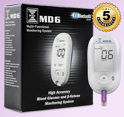 Bruno MD6 Blood Ketone & Glucose Monitoring System | Track Your Ketones & - Image 2