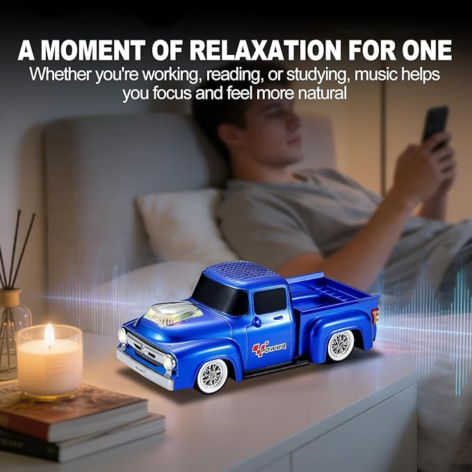 Vintage Pickup Truck Bluetooth Speaker, Retro Truck Model - Image 5