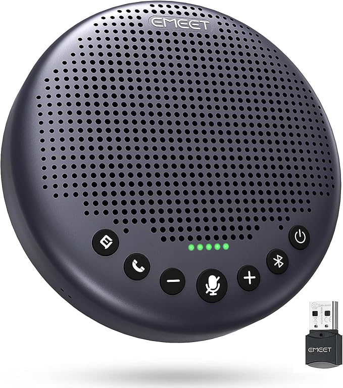 EMEET Conference Speaker and Microphone w/8 Mics, 360° Voice Pickup, Noise by EMEET