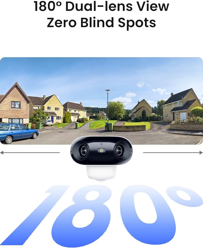 REOLINK 4K Dual-Lens 180° Outdoor Wireless Security Camera, ColorX Night Vision - Image 2