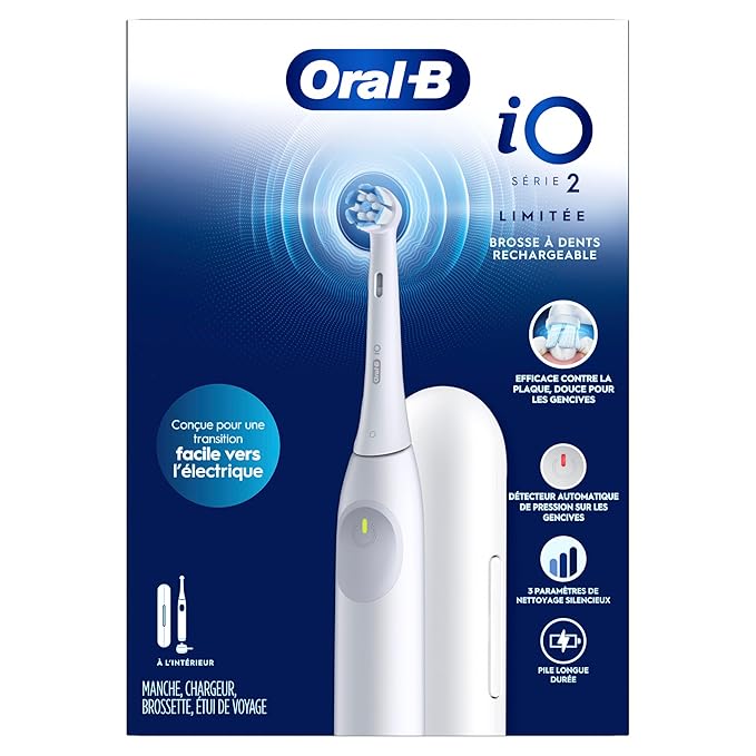 Oral-B iO Simple Clean Rechargeable Electric Powered Toothbrush, Pure White - Image 11