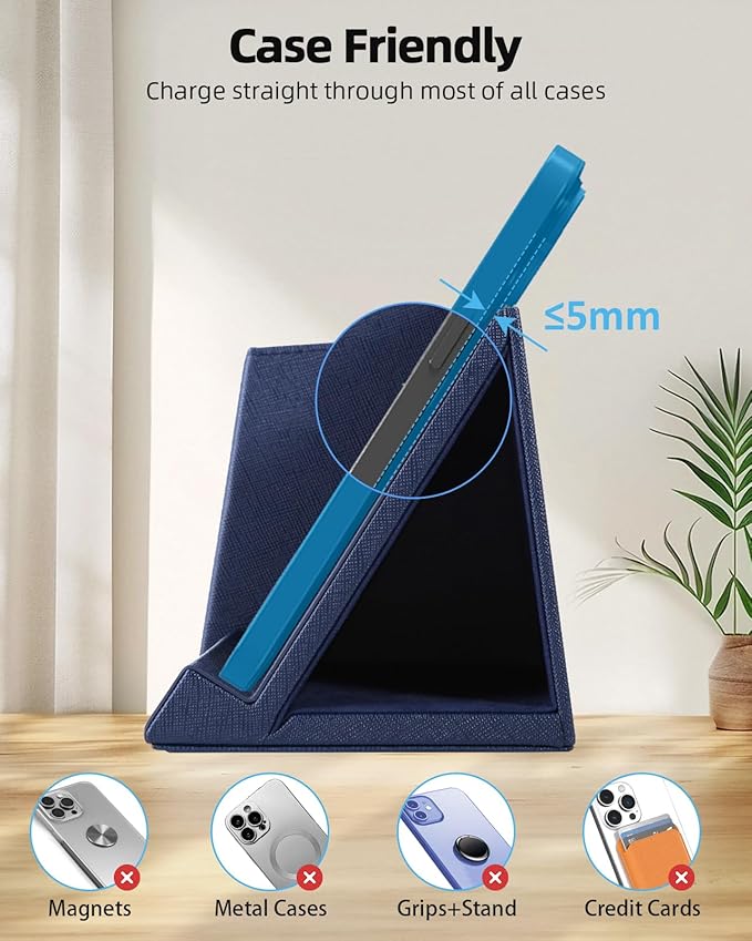 3-in-1 Wireless Charger with Pen Holder, Desk Clocks with Temperature and - Image 9
